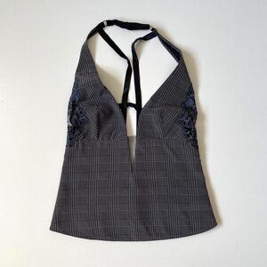 La Perla Castle Garden open-back corset strappy top